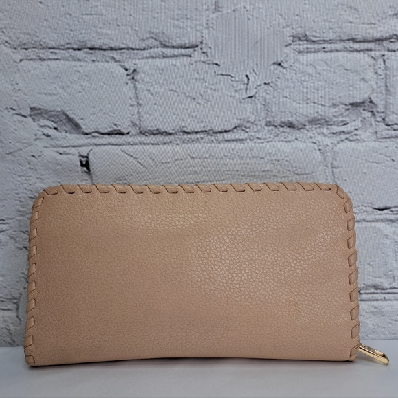 TORY BURCH MARION CONTINENTAL LEATHER WHIPSTITCH DETAIL WALLET & DUST BAG - Picture 5 of 16